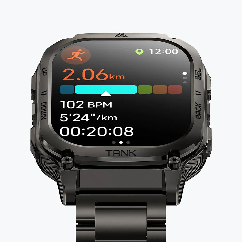 kospet-m3-smartwatch-black-with-steel-straps#color_black^package_Silicone + Steel Premium