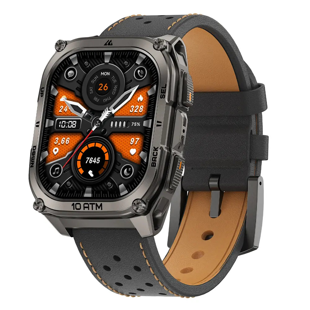 KOSPET 22mm Premium Archlan Leather Strap#color_black