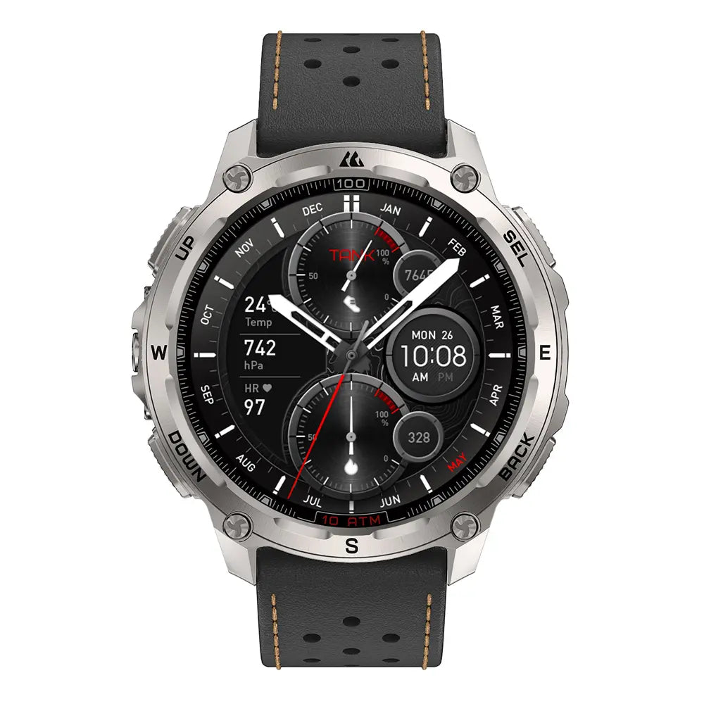 KOSPET 22mm Premium Archlan Leather Strap#color_black