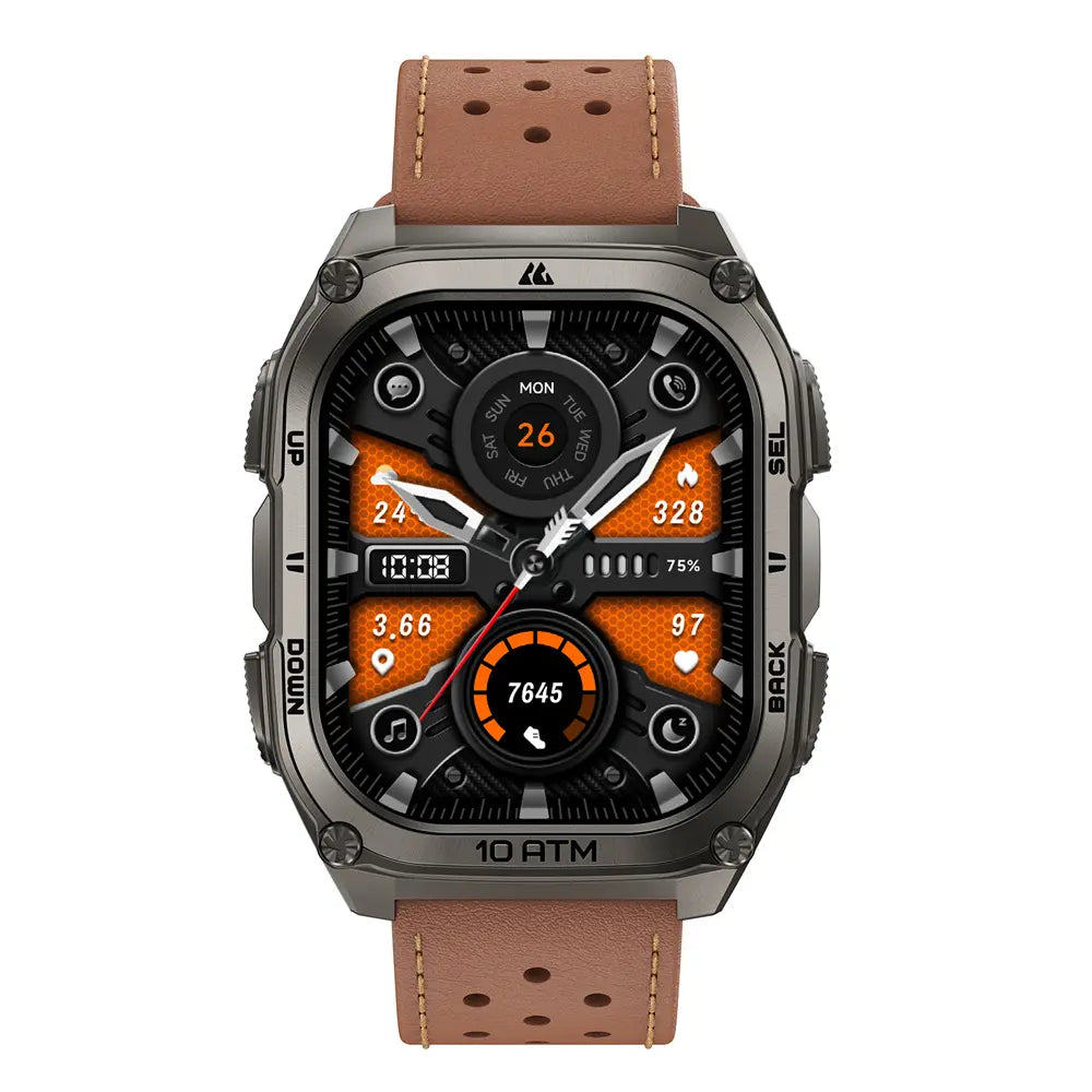 KOSPET 22mm Premium Archlan Leather Strap#color_brown