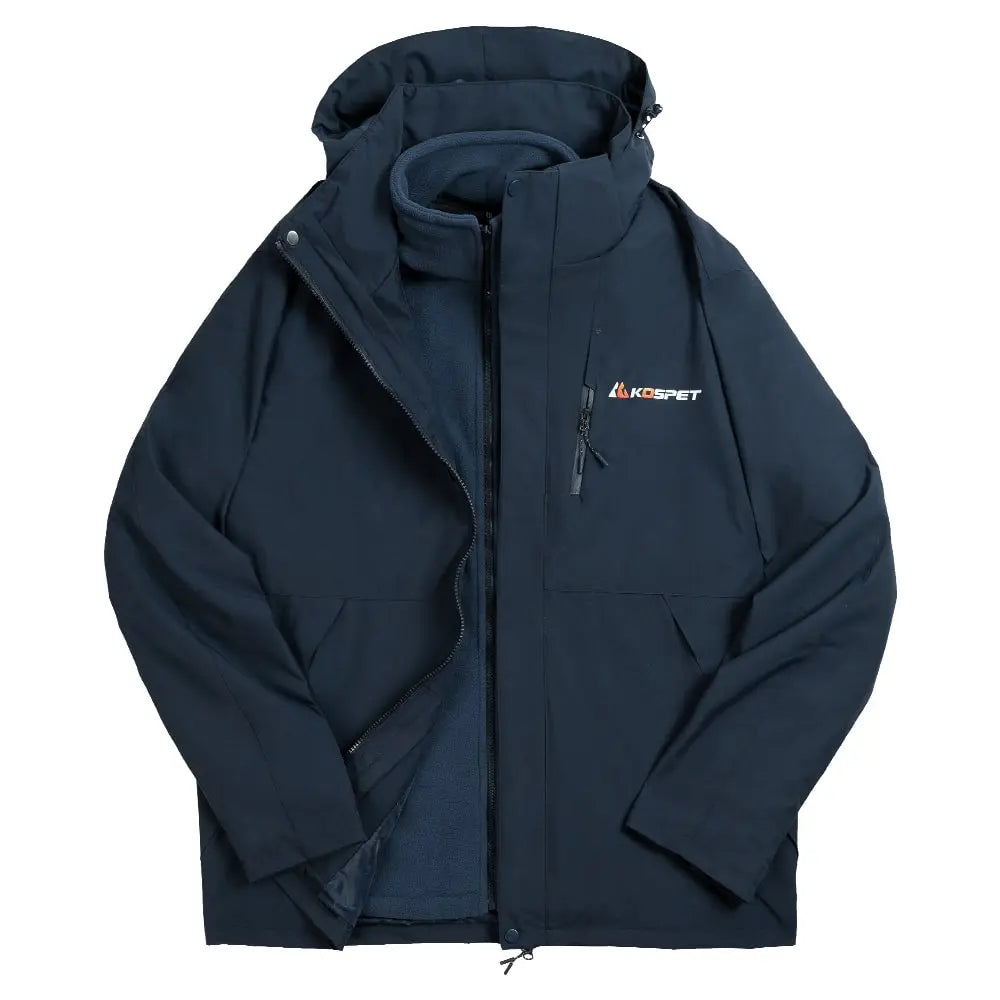 KOSPET 3-in-1 Waterproof Rain Jacket