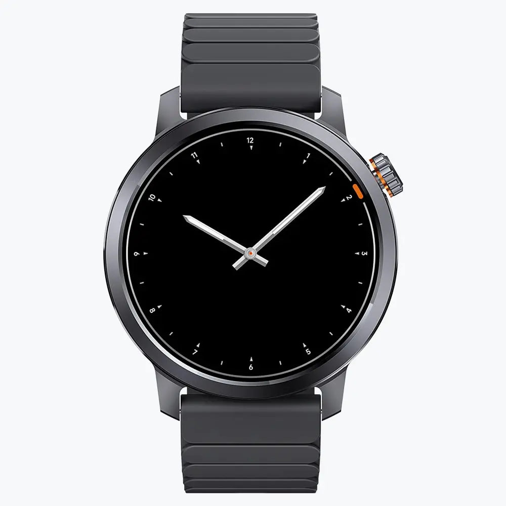 Kospet Magic Orb Smartwatch Black With Black Silicone Strap #color_Graphite Grey