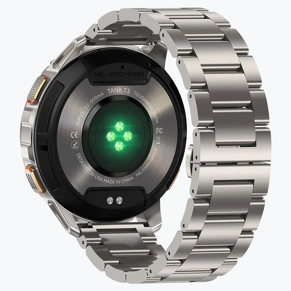 kospet-tank-3-smartwatch-silver-with-steel-straps-#color_silver^package_Silicone + Steel Premium