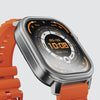 Kospet Magic Pluse Smartwatch Silver With Orange Silicone Strap #color_Icy Silver